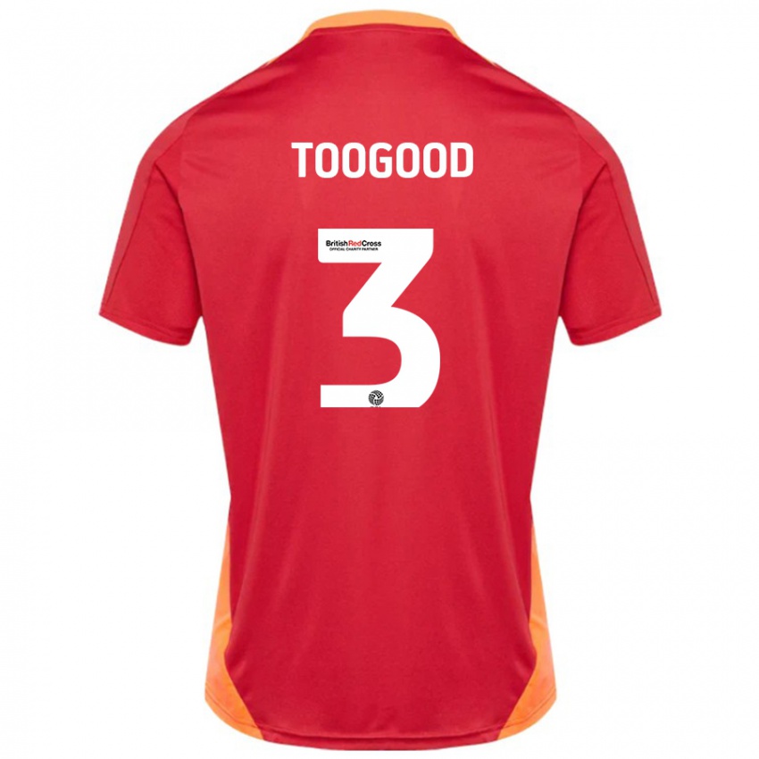 Hombre Camiseta Emily Toogood #3 Azul Blanquecino 2ª Equipación 2024/25 La Camisa Chile