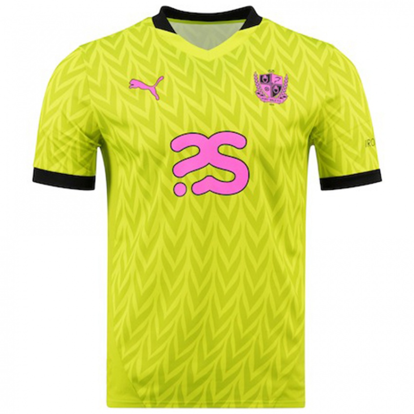 Hombre Camiseta Connor Ripley #1 Verde Fluorescente 2ª Equipación 2024/25 La Camisa Chile