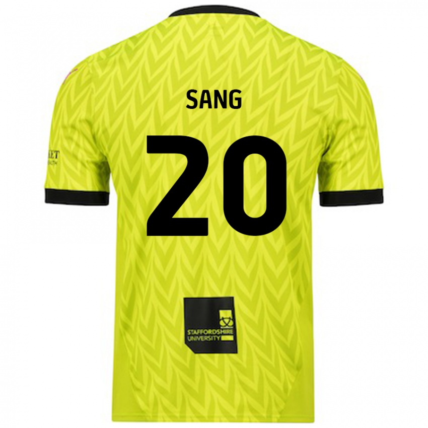 Hombre Camiseta Tom Sang #20 Verde Fluorescente 2ª Equipación 2024/25 La Camisa Chile