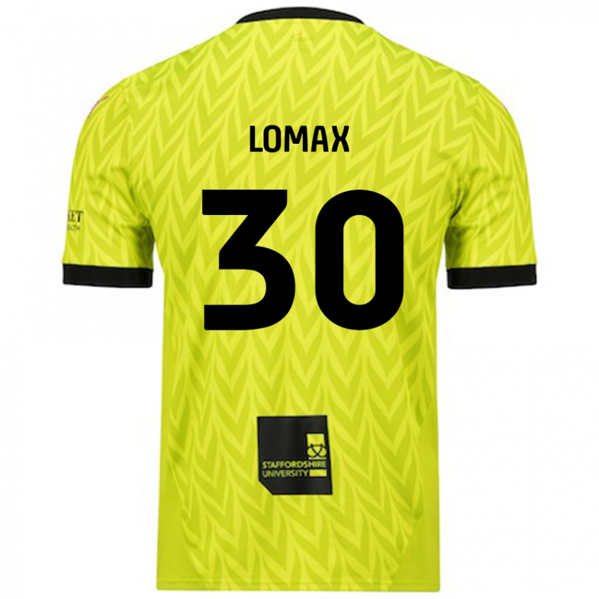 Hombre Camiseta Ben Lomax #30 Verde Fluorescente 2ª Equipación 2024/25 La Camisa Chile