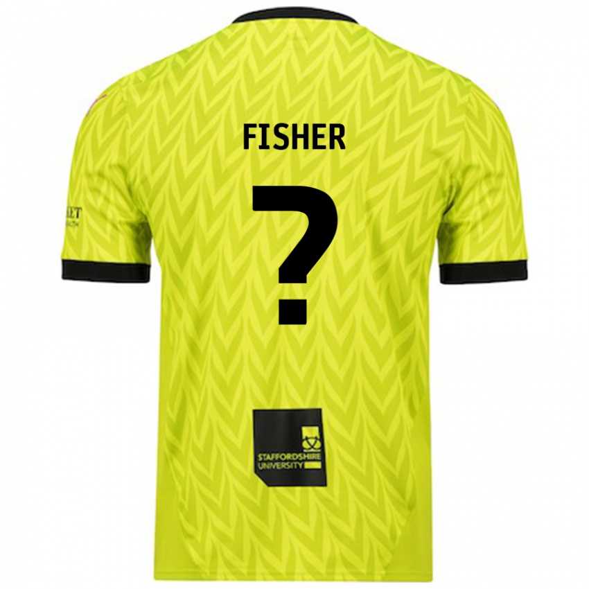 Hombre Camiseta Elijah Fisher #0 Verde Fluorescente 2ª Equipación 2024/25 La Camisa Chile