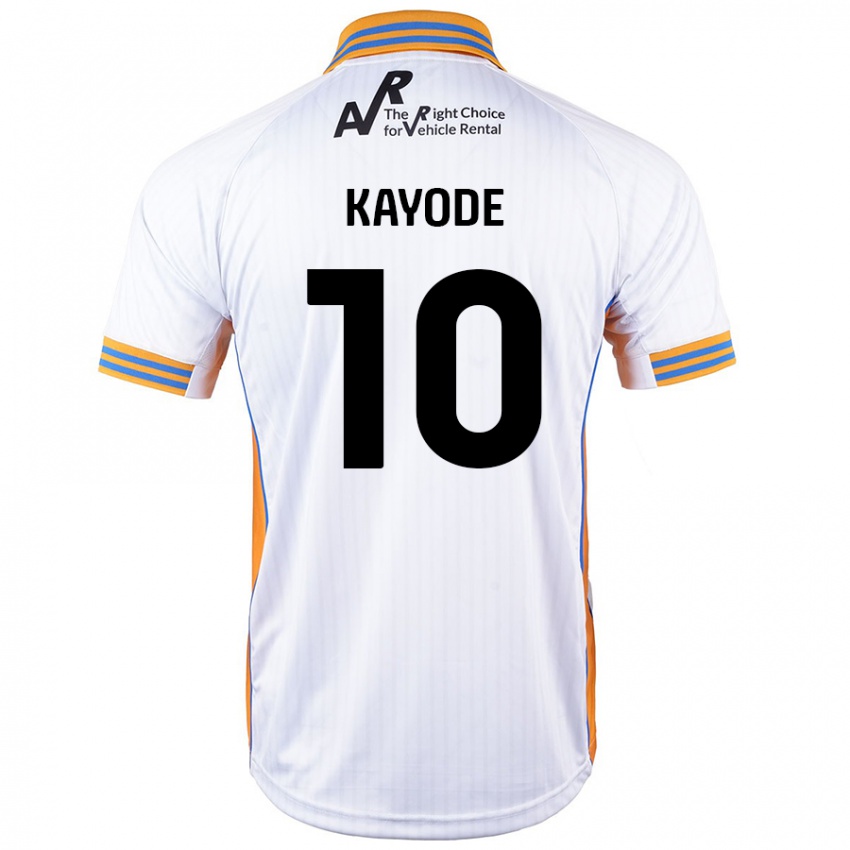 Hombre Camiseta Joshua Kayode #10 Blanco 2ª Equipación 2024/25 La Camisa Chile