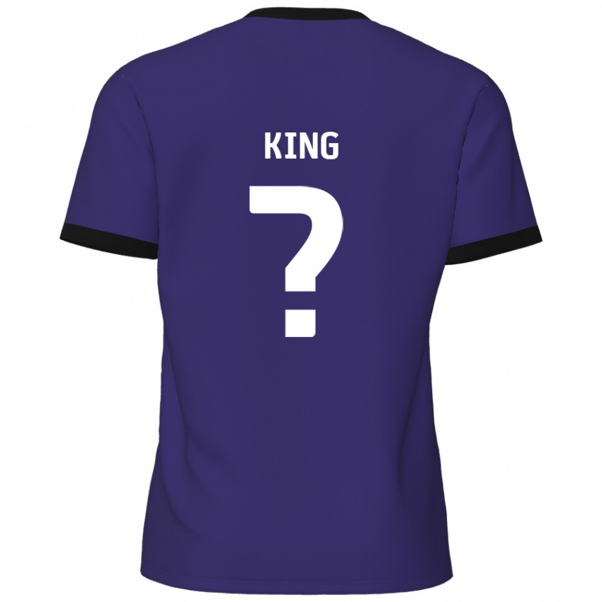 Hombre Camiseta Eli King #0 Púrpura 2ª Equipación 2024/25 La Camisa Chile