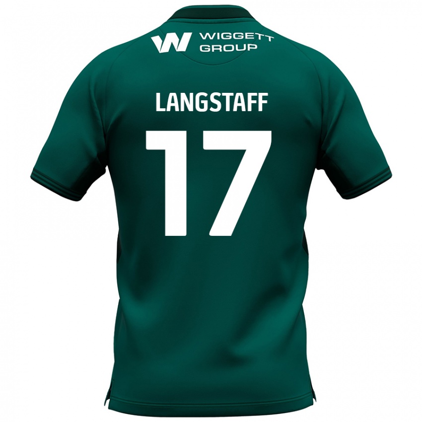 Hombre Camiseta Macaulay Langstaff #17 Verde 2ª Equipación 2024/25 La Camisa Chile