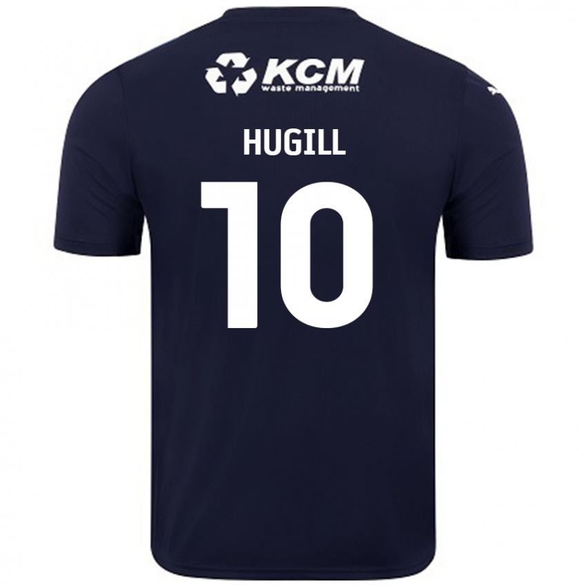 Hombre Camiseta Jordan Hugill #10 Azul Marino 2ª Equipación 2024/25 La Camisa Chile