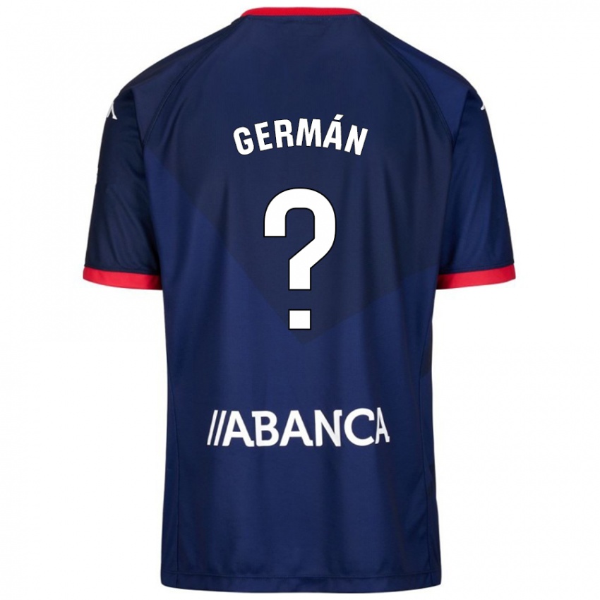 Hombre Camiseta Germán Parreño #1 Azul Marino 2ª Equipación 2024/25 La Camisa Chile