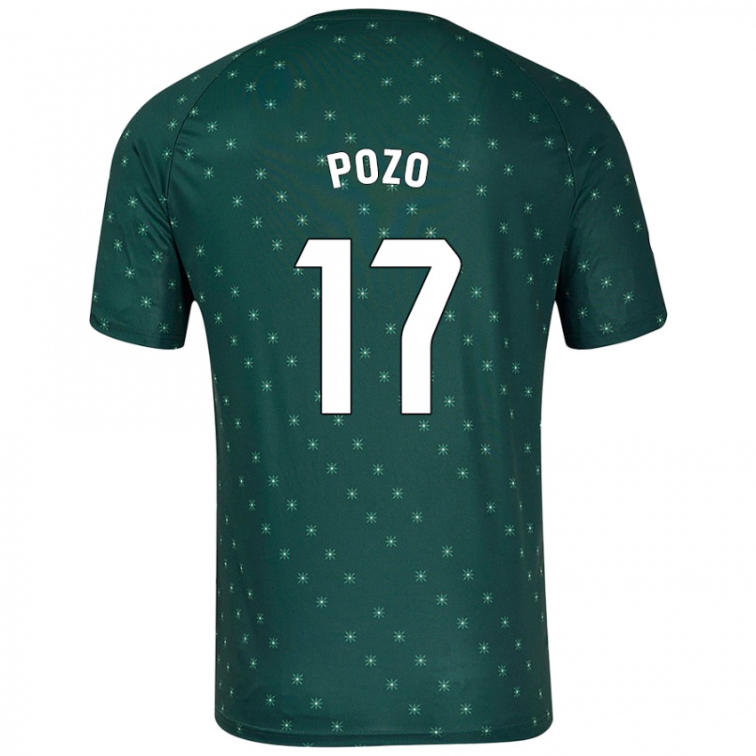 Hombre Camiseta Álex Pozo #17 Verde Oscuro 2ª Equipación 2024/25 La Camisa Chile