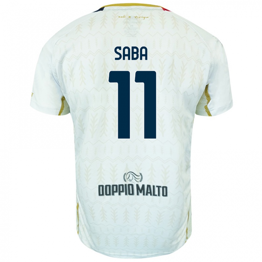 Hombre Camiseta Alessio Saba #11 Blanco 2ª Equipación 2024/25 La Camisa Chile