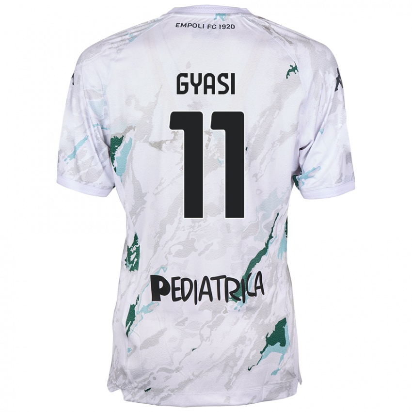 Hombre Camiseta Emmanuel Gyasi #11 Gris 2ª Equipación 2024/25 La Camisa Chile