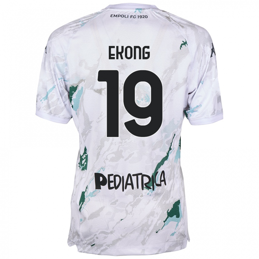 Hombre Camiseta Emmanuel Ekong #19 Gris 2ª Equipación 2024/25 La Camisa Chile