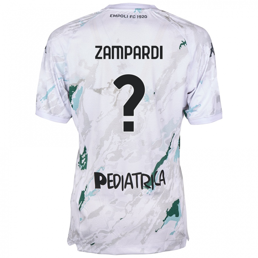 Hombre Camiseta Gabriele Zampardi #0 Gris 2ª Equipación 2024/25 La Camisa Chile