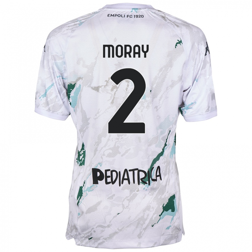 Hombre Camiseta Jeremy Moray #2 Gris 2ª Equipación 2024/25 La Camisa Chile