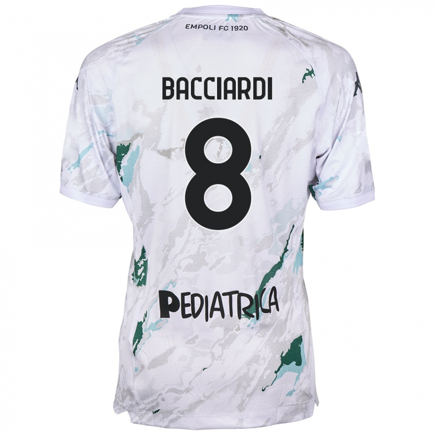 Hombre Camiseta Andrea Bacciardi #8 Gris 2ª Equipación 2024/25 La Camisa Chile