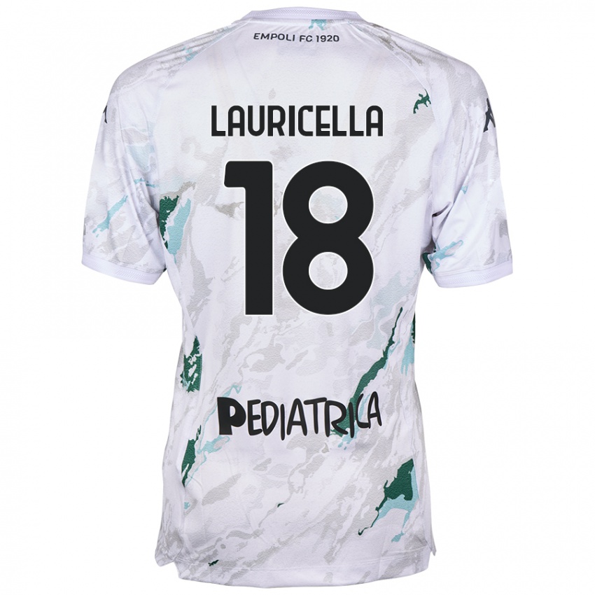 Hombre Camiseta Giovanni Lauricella #18 Gris 2ª Equipación 2024/25 La Camisa Chile