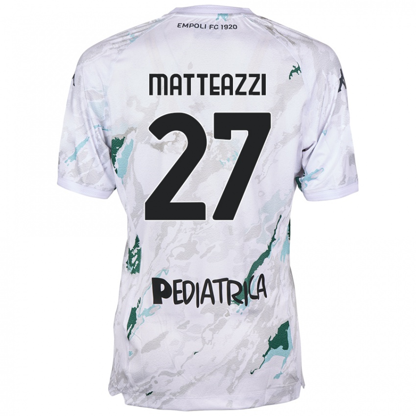 Hombre Camiseta Ernesto Matteazzi #27 Gris 2ª Equipación 2024/25 La Camisa Chile