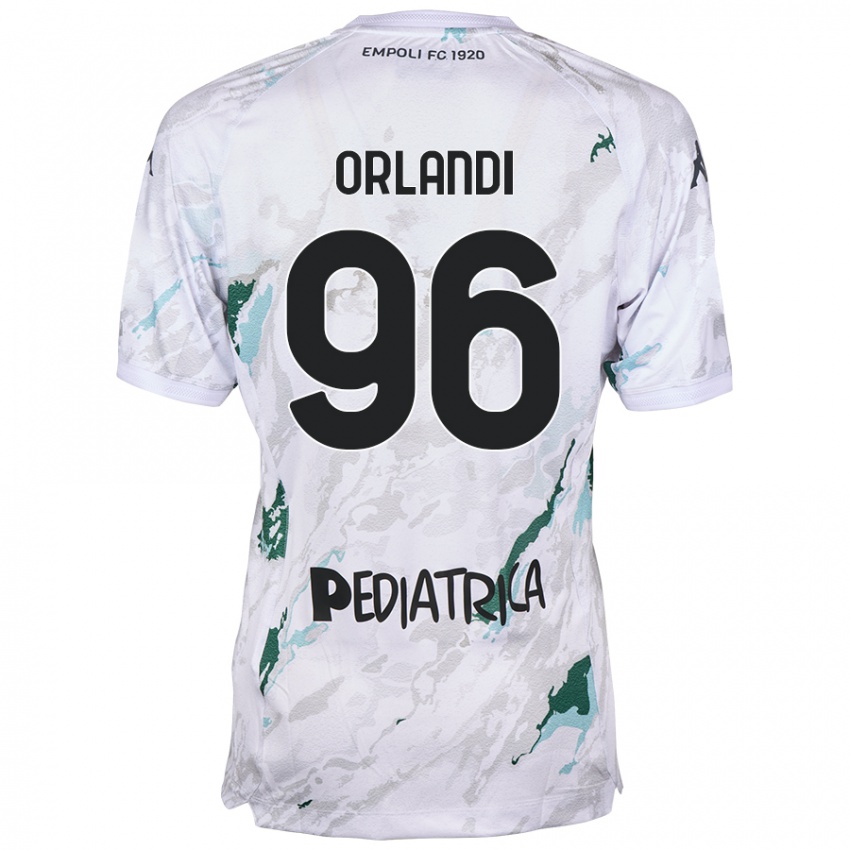 Hombre Camiseta Andrea Orlandi #96 Gris 2ª Equipación 2024/25 La Camisa Chile