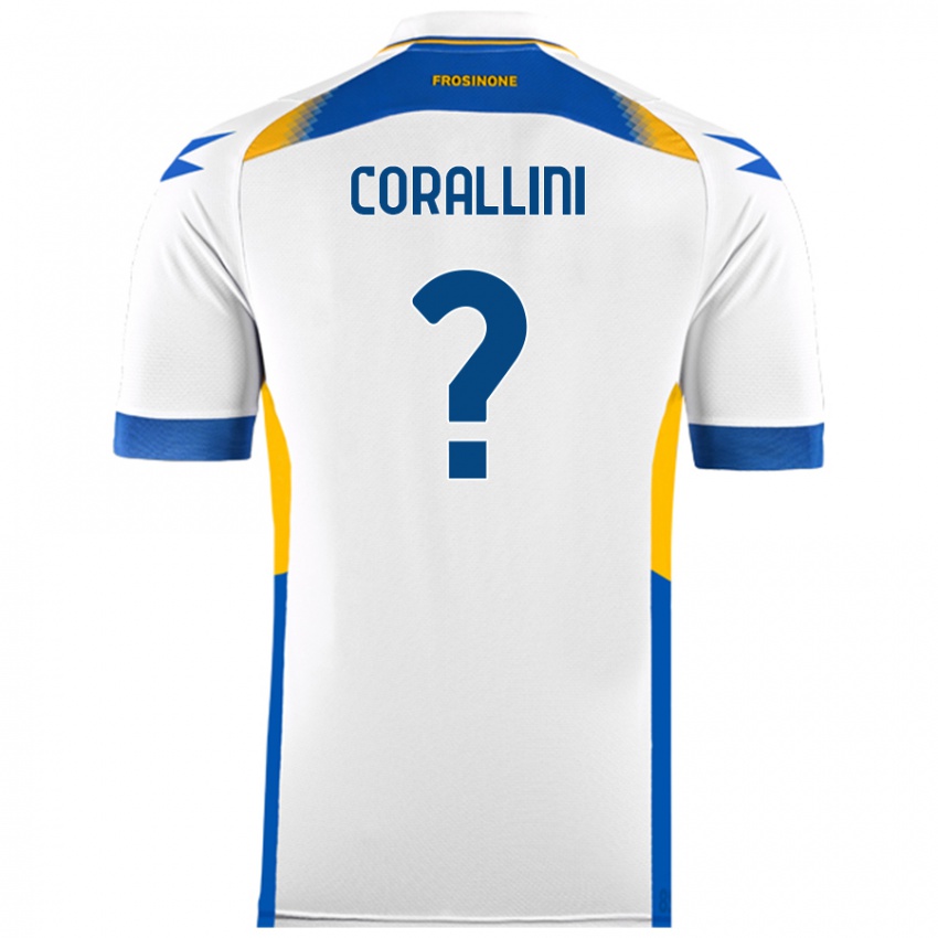 Hombre Camiseta Riccardo Corallini #0 Blanco 2ª Equipación 2024/25 La Camisa Chile