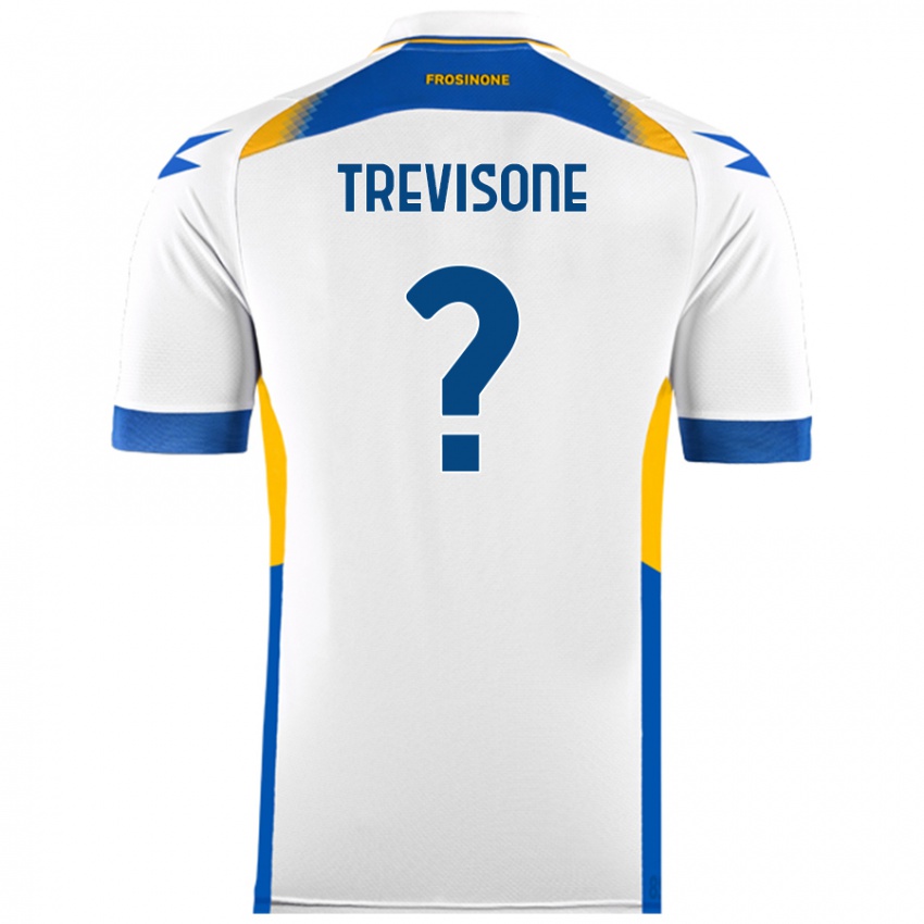 Hombre Camiseta Gianmarco Trevisone #0 Blanco 2ª Equipación 2024/25 La Camisa Chile