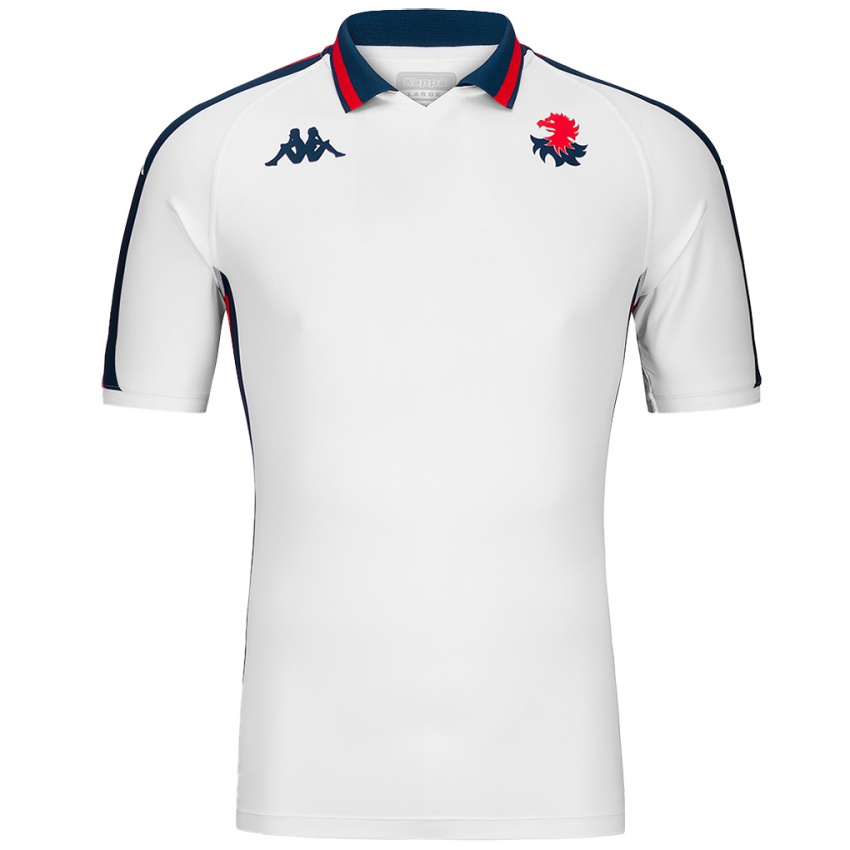 Hombre Camiseta Su Nombre #0 Blanco 2ª Equipación 2024/25 La Camisa Chile