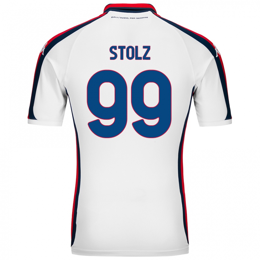 Hombre Camiseta Franz Stolz #99 Blanco 2ª Equipación 2024/25 La Camisa Chile