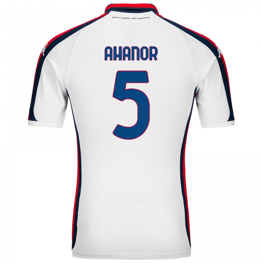 Hombre Camiseta Honest Ahanor #5 Blanco 2ª Equipación 2024/25 La Camisa Chile