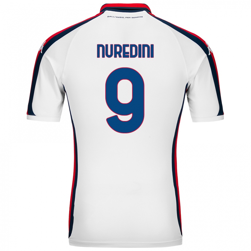 Hombre Camiseta Joi Nuredini #9 Blanco 2ª Equipación 2024/25 La Camisa Chile