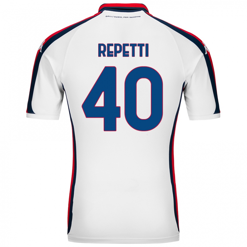 Hombre Camiseta Chiara Repetti #40 Blanco 2ª Equipación 2024/25 La Camisa Chile