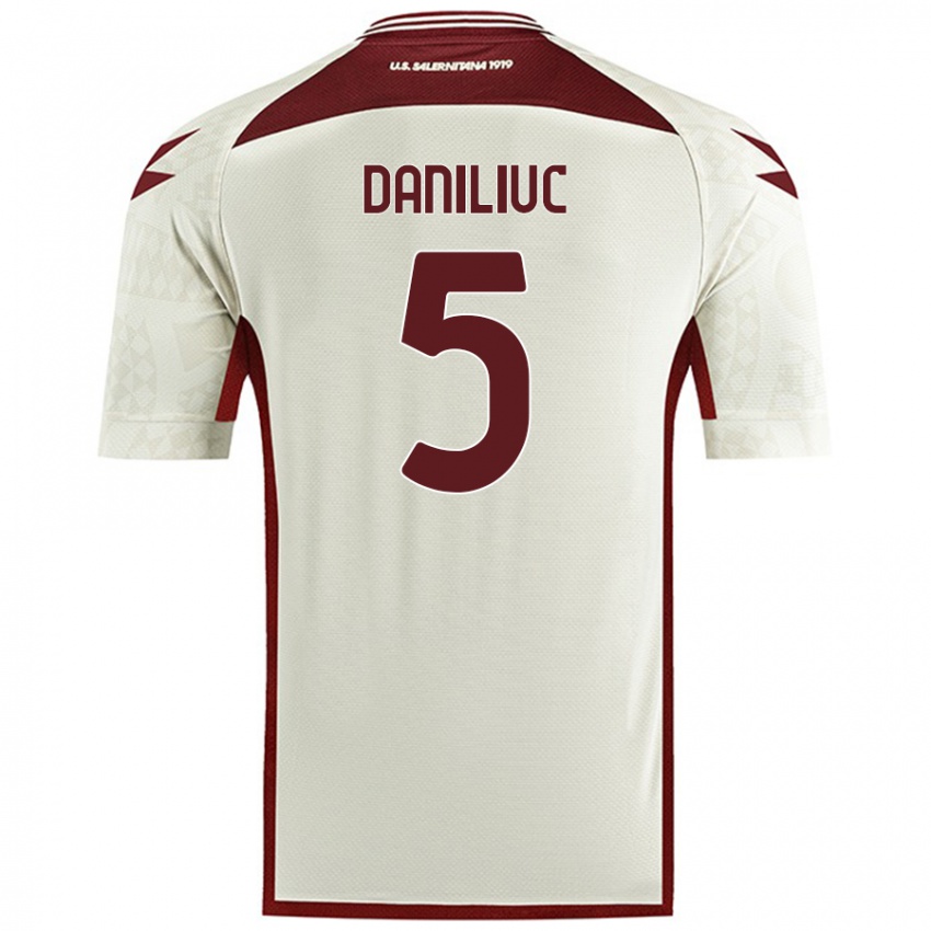 Hombre Camiseta Flavius Daniliuc #5 Color Crema 2ª Equipación 2024/25 La Camisa Chile