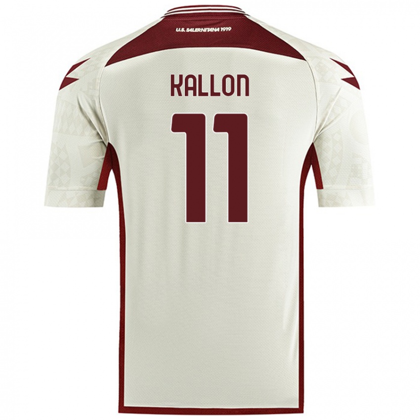 Hombre Camiseta Yayah Kallon #11 Color Crema 2ª Equipación 2024/25 La Camisa Chile