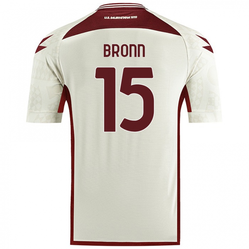 Hombre Camiseta Dylan Bronn #15 Color Crema 2ª Equipación 2024/25 La Camisa Chile