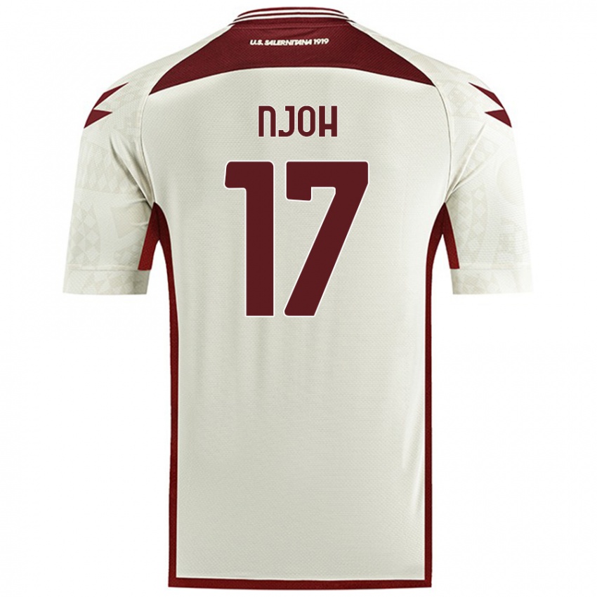 Hombre Camiseta Lilian Njoh #17 Color Crema 2ª Equipación 2024/25 La Camisa Chile