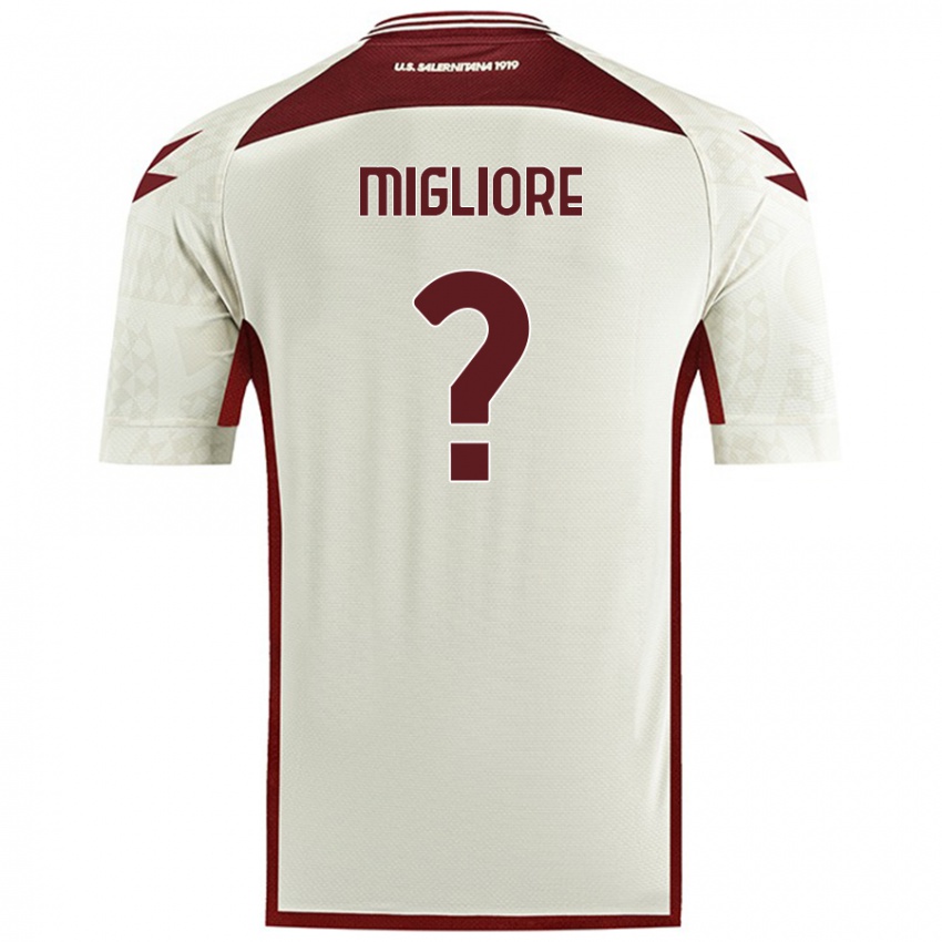 Hombre Camiseta Lorenzo Migliore #0 Color Crema 2ª Equipación 2024/25 La Camisa Chile