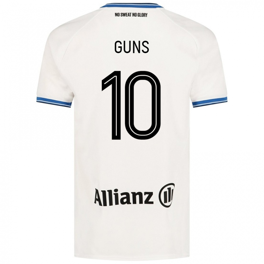 Hombre Camiseta Celien Guns #10 Blanco 2ª Equipación 2024/25 La Camisa Chile