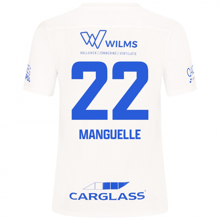 Hombre Camiseta Brad Manguelle #22 Blanco 2ª Equipación 2024/25 La Camisa Chile