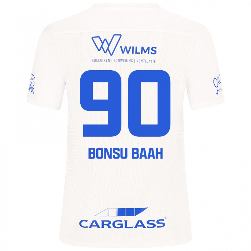 Hombre Camiseta Christopher Bonsu Baah #90 Blanco 2ª Equipación 2024/25 La Camisa Chile