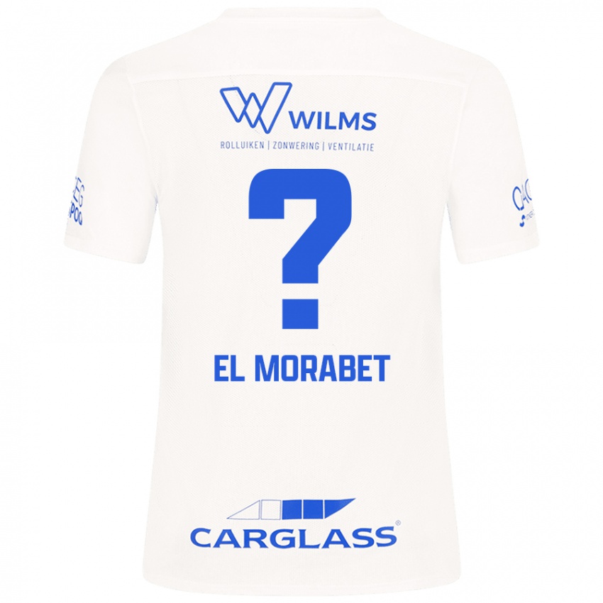 Hombre Camiseta Sami El Morabet #0 Blanco 2ª Equipación 2024/25 La Camisa Chile