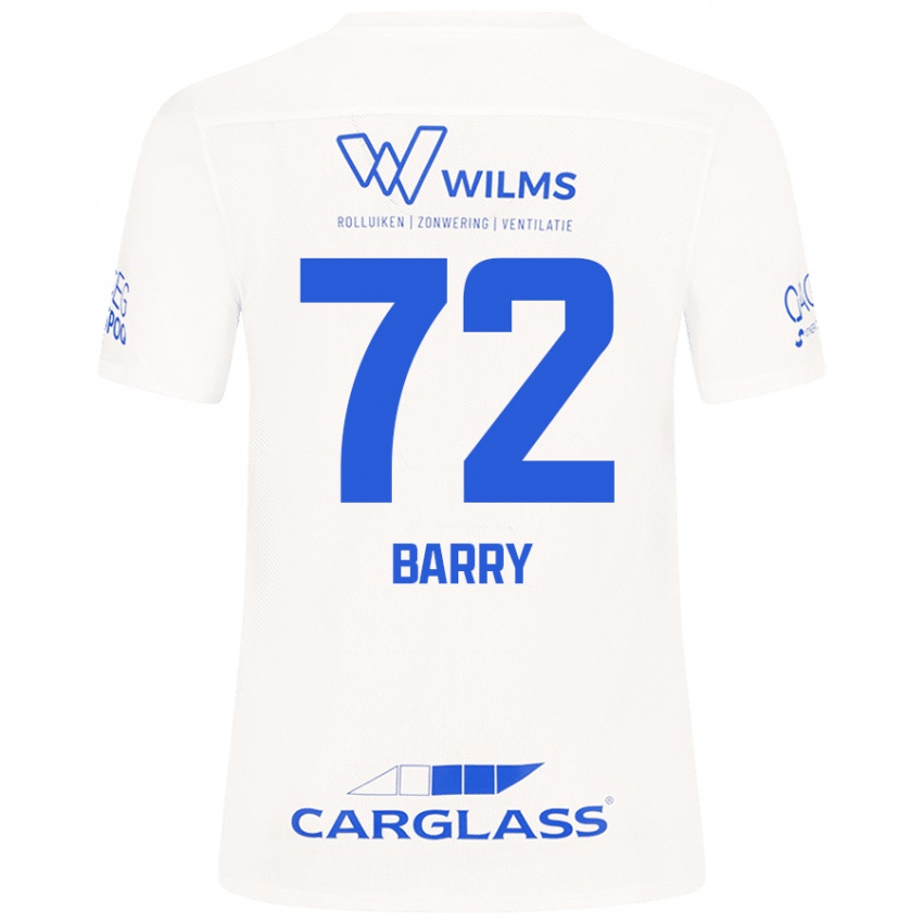 Hombre Camiseta Alpha Barry #72 Blanco 2ª Equipación 2024/25 La Camisa Chile