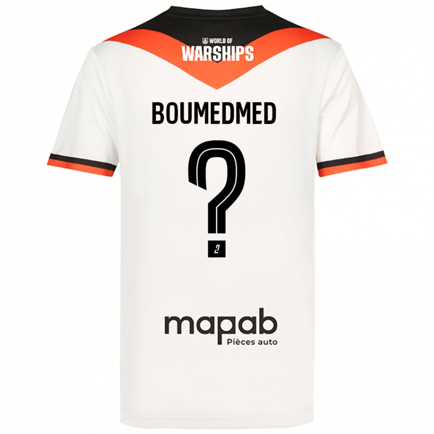 Hombre Camiseta Kamil Boumedmed #0 Blanco 2ª Equipación 2024/25 La Camisa Chile