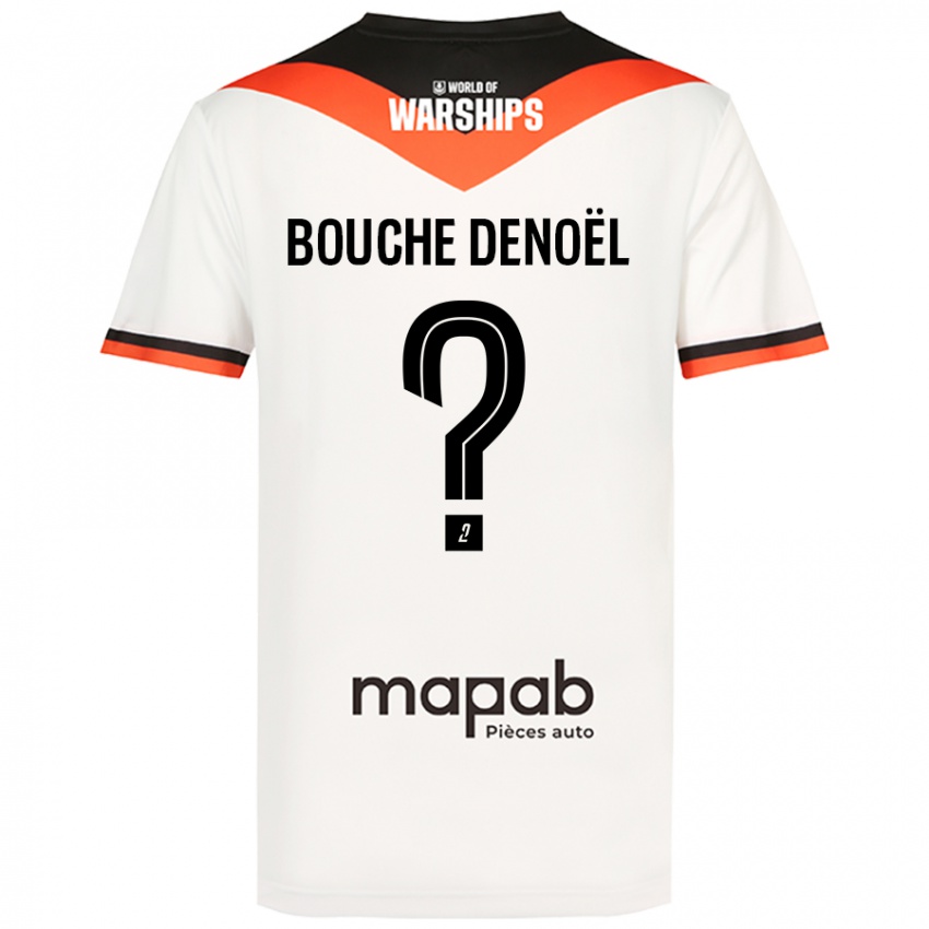 Hombre Camiseta Max Bouche Denoël #0 Blanco 2ª Equipación 2024/25 La Camisa Chile