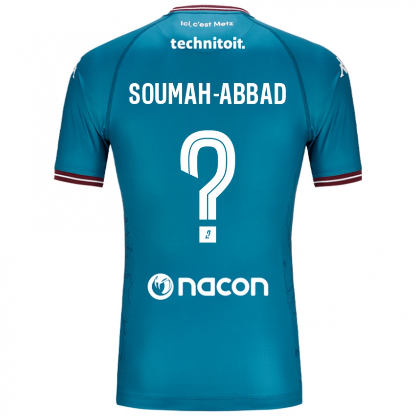 Hombre Camiseta Édouard Soumah-Abbad #0 Azul Petróleo 2ª Equipación 2024/25 La Camisa Chile