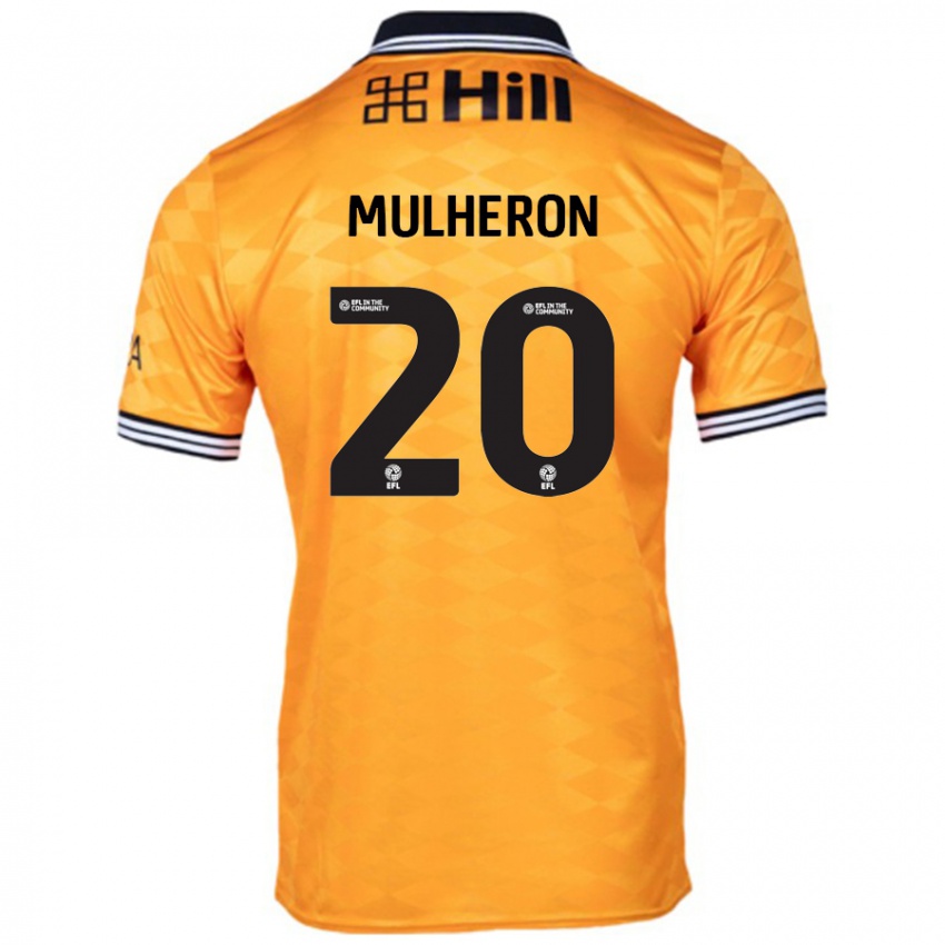 Mujer Camiseta Bronwyn Mulheron #20 Naranja 1ª Equipación 2024/25 La Camisa Chile