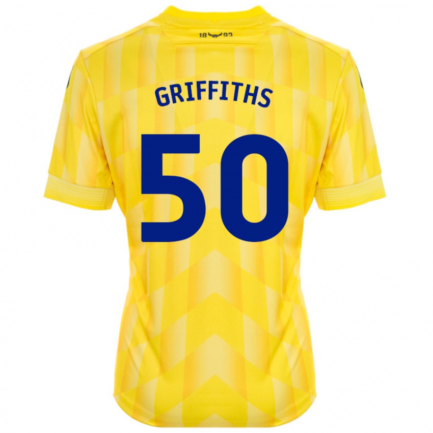 Mujer Camiseta Louis Griffiths #50 Amarillo 1ª Equipación 2024/25 La Camisa Chile