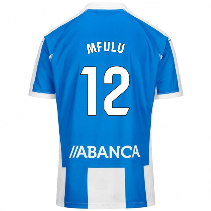 Mujer Camiseta Nuke Mfulu #12 Azul Blanco 1ª Equipación 2024/25 La Camisa Chile