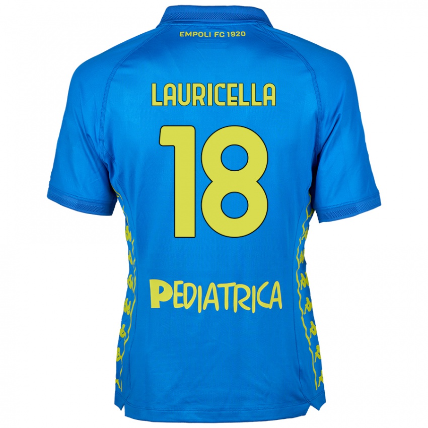 Mujer Camiseta Giovanni Lauricella #18 Azul 1ª Equipación 2024/25 La Camisa Chile