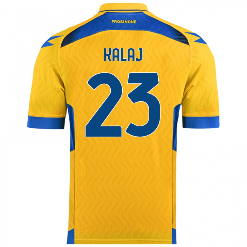 Mujer Camiseta Sergio Kalaj #23 Amarillo 1ª Equipación 2024/25 La Camisa Chile