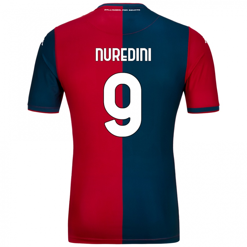 Mujer Camiseta Joi Nuredini #9 Rojo Azul Oscuro 1ª Equipación 2024/25 La Camisa Chile