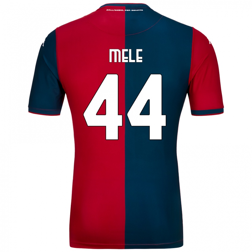 Mujer Camiseta Chiara Mele #44 Rojo Azul Oscuro 1ª Equipación 2024/25 La Camisa Chile