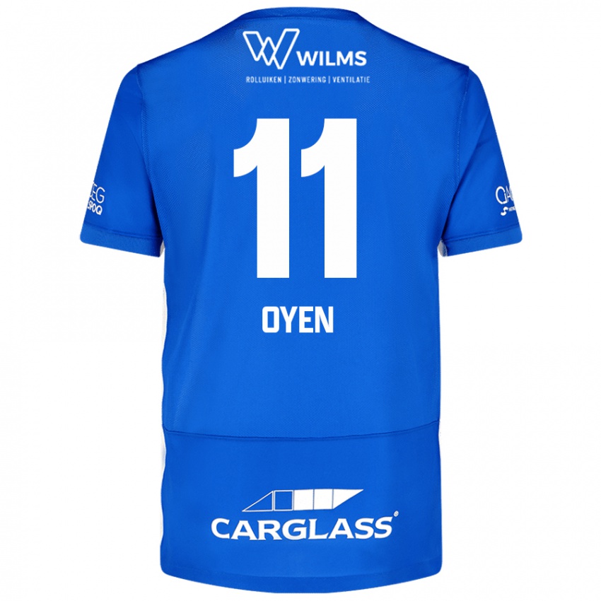 Mujer Camiseta Luca Oyen #11 Azul 1ª Equipación 2024/25 La Camisa Chile