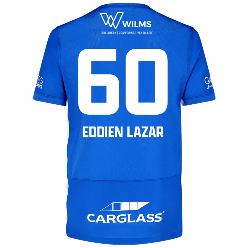 Mujer Camiseta Saif Eddien Lazar #60 Azul 1ª Equipación 2024/25 La Camisa Chile