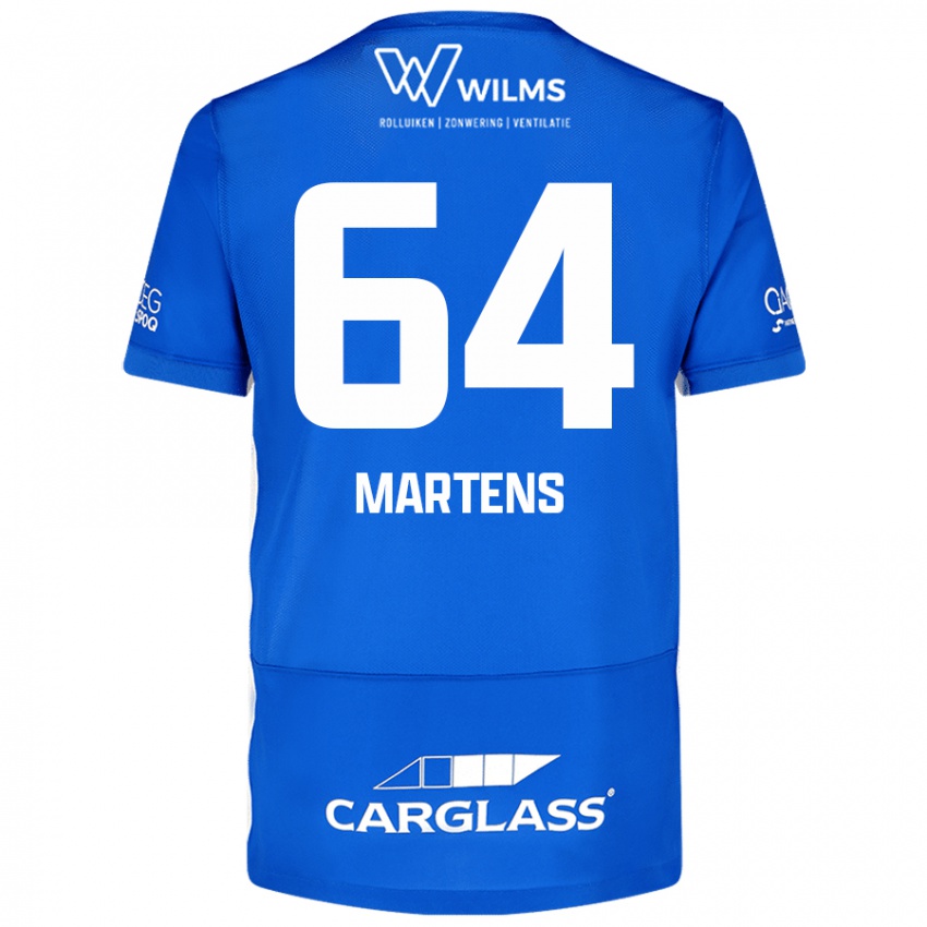 Mujer Camiseta Nolan Martens #64 Azul 1ª Equipación 2024/25 La Camisa Chile